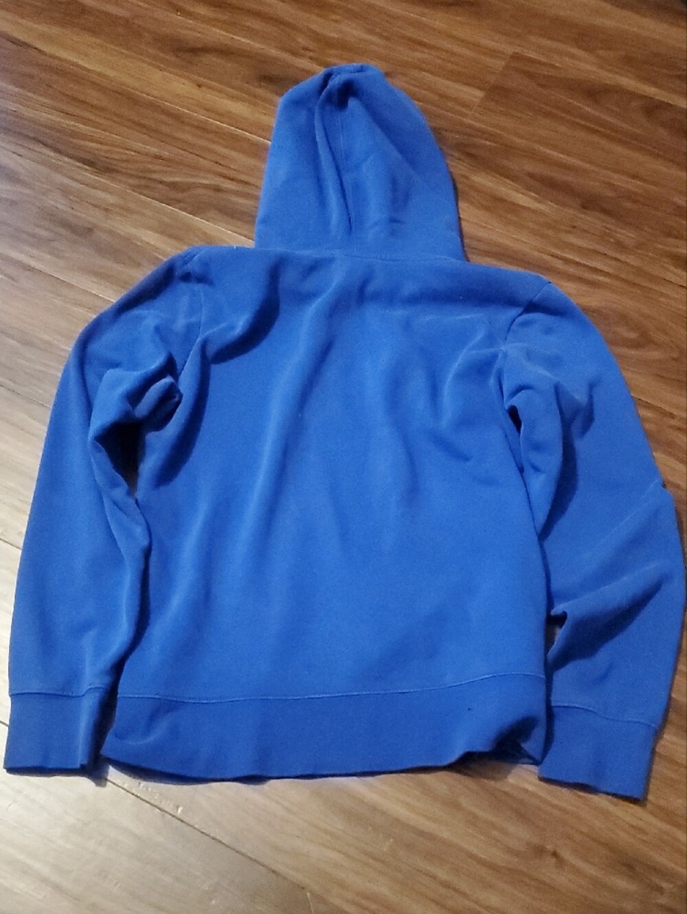 The North Face Royal Blue Hoodie with Pink Logo - Picture 7 of 7